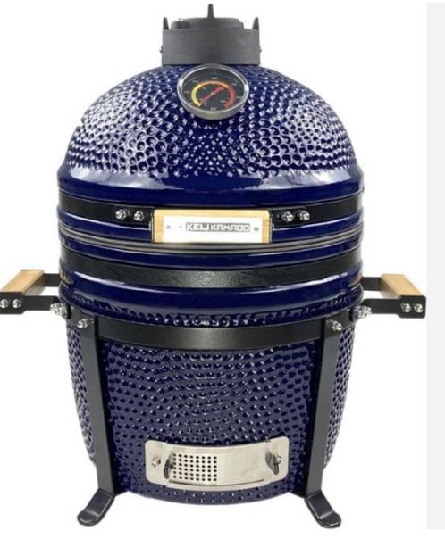 nieuw in doos Keij Kamado SQ Blue- Compact - 15 inch -, Tuin en Terras, Houtskoolbarbecues, Nieuw, Ophalen