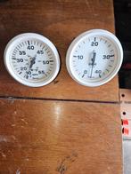 Toerenteller en snelheidsmeter kleur wit, Ophalen of Verzenden, Gebruikt, Elektra en Verlichting, Zeilboot of Motorboot