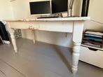 Vintage Eetkamertafel/Bureau - Wit, Ophalen