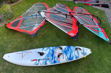 Board: Fanatic Skate - Zeil: 3,7m2 en 5,3m2 COMPLEET beschikbaar voor biedingen