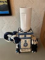 H&M Home Vaas - gezicht, Gebruikt, Rond, Ophalen of Verzenden, Aardewerk