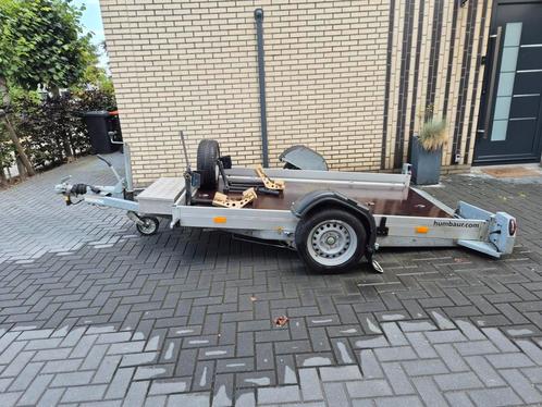 Humbaur geremde zakbare motortrailer, Auto diversen, Aanhangers en Bagagewagens, Zo goed als nieuw, Ophalen
