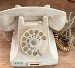 Oude PTT witte Bakelieten telefoon, Telecommunicatie, Ophalen of Verzenden, Gebruikt, Met draaischijf