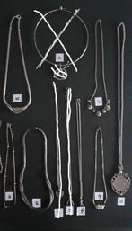 Zilveren kettingen diverse soorten zie foto's., Sieraden, Tassen en Uiterlijk, Kettingen, Ophalen, Gebruikt, Zilver, Zilver