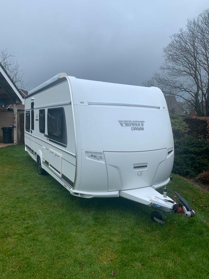 Zeer mooie Fendt Diamant 550 SG incl. Mover , Airco, Luifel., Caravans en Kamperen, Caravans, Particulier, tot en met 4, 1500 - 2000 kg