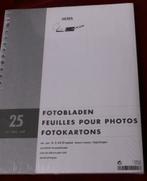 25 fotobladen zuurvrij karton met pergamijn papier, Audio, Tv en Foto, Nieuw, Fotoalbum, Ophalen of Verzenden