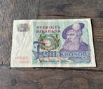 5 Kronen Zweden, Postzegels en Munten, Los biljet, Overige landen, Verzenden
