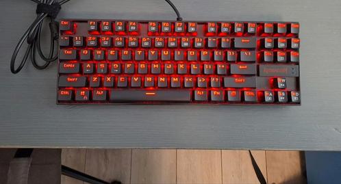 redragon kumara K552-2|gaming keyboard|rode led, Computers en Software, Toetsenborden, Zo goed als nieuw, Qwerty, Bedraad, Gaming toetsenbord