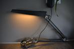 Bureau lamp zwart vintage met zwanen hals kap, Gebruikt, Ophalen of Verzenden, Industrieel, Minder dan 50 cm