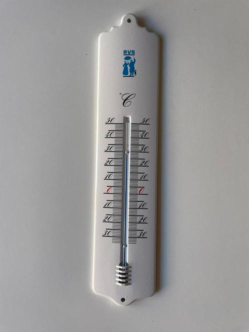 RVS Verzekeringen emaille thermometer, Antiek en Kunst, Antiek | Emaille, Ophalen of Verzenden