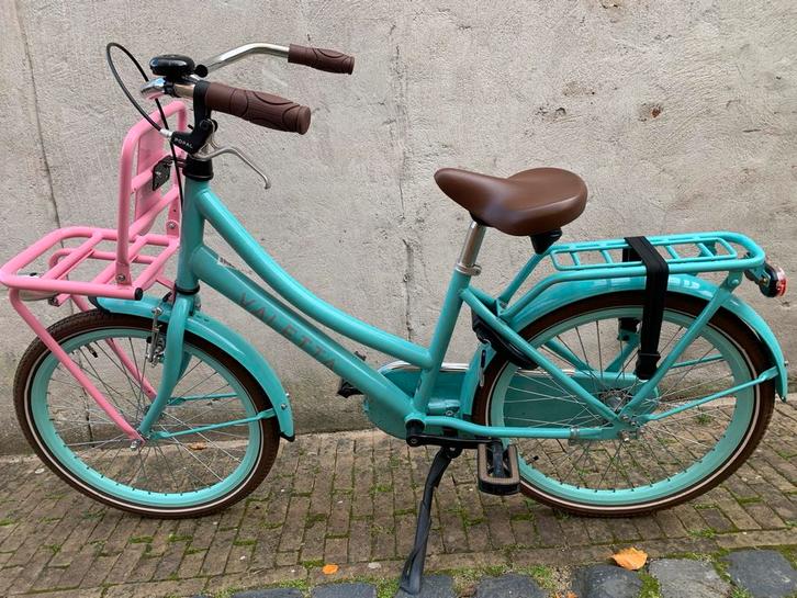 Bijna nieuwe meisjesfiets - Mintgroen Valetta Popal 22 inch, Fietsen en Brommers, Fietsen | Meisjes, Zo goed als nieuw, 22 inch