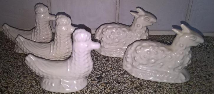 Antieke Boterschaapjes en Boterkippen Hanen PSTK, Antiek en Kunst, Antiek | Keramiek en Aardewerk, Verzenden