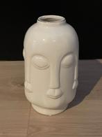 Vaas Wit Gezicht 20 CM, Wit, Aardewerk of Porselein, Nieuw, Ophalen of Verzenden