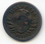 Zwitserland 2 Rappen 1893, Ophalen of Verzenden, Overige landen