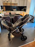 Kinderwagen Beeyu tweeling twee zitjes en twee wiegjes, Ophalen, Gebruikt