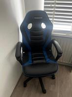 Bureaustoel / Gamestoel Zwart met blauw, Ophalen, Zo goed als nieuw, Blauw