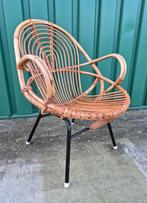 Vintage, rotan stoel, Rohé Noordwolde, jaren 60 mid-century, Ophalen, Overige kleuren, Zo goed als nieuw, Mid-century