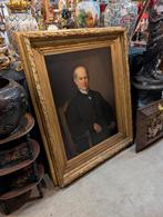 Groot antiek schilderij 110 x 140. €750., Antiek en Kunst, Ophalen