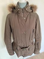 Bruin getailleerde winterjas/jack - Emmegi, Kleding | Dames, Emmegi, Bruin, Maat 42/44 (L), Ophalen of Verzenden