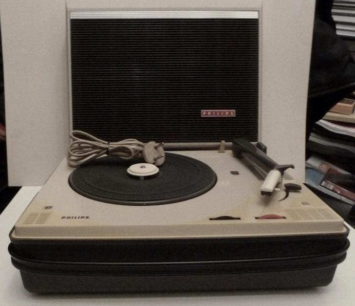 Philips AG4656 vintage koffergrammofoon, Antiek en Kunst, Antiek | Tv's en Audio, Ophalen of Verzenden