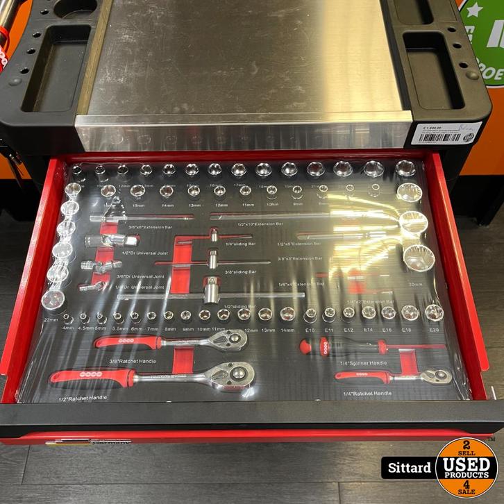 JET AIRFORCE GEREEDSCHAPSWAGEN 164 DELIG, Doe-het-zelf en Verbouw, Gereedschapskisten, Nieuw, Ophalen