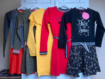 NIEUW! Pakket 5 jurkjes winter jurk Quapi Birds 134/140 beschikbaar voor biedingen