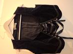 Suede bustier met lint M Laughing Vampire, Kleding | Dames, Overige Dameskleding, Ophalen of Verzenden, Gedragen