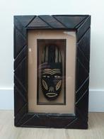 Ingelijst Zimbabwaans masker hout, Ophalen of Verzenden