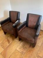 Gratis 2 fauteuils in zeer goede staat behalve de leuning, Ophalen, Zo goed als nieuw, 75 tot 100 cm