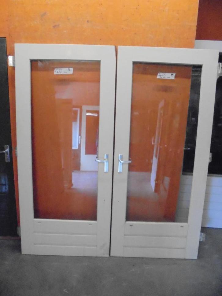 Partij gelijke tuindeuren / buitendeuren, 93 x 211,5, Doe-het-zelf en Verbouw, Deuren en Horren, Zo goed als nieuw, Buitendeur