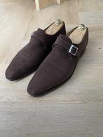 Crockett & Jones Monkton Brown Suede 9,5E last 348, Kleding | Heren, Schoenen, Bruin, Ophalen of Verzenden, Gespschoenen, Gedragen