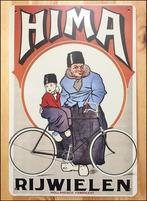 HIMA Rijwielen Metalen Reclamebord Fiets reclame fongers, Verzamelen, Merken en Reclamevoorwerpen, Verzenden, Nieuw, Reclamebord