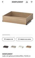 2x Lade (Komplement) 3x planken 75 x 58 cm Eikenkleur, Ophalen, Gebruikt, 50 tot 100 cm, Minder dan 100 cm