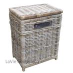 Wasmand riet met deksel, gratis verzending, Ophalen of Verzenden, Nieuw, Rond, Riet