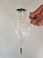 Glazen tafel-dispenser/decanteerkan met tap voor wijn/likeur, Antiek en Kunst, Ophalen of Verzenden