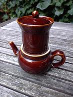 Theepotje of koffiepotje met filter of theezeef., Ophalen of Verzenden