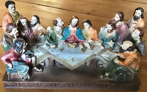 ANTIEK BEELD: HET LAATSTE AVONDMAAL, Antiek en Kunst, Antiek | Porselein, Verzenden