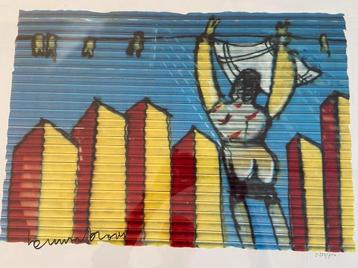 Herman Brood Zeefdruk 50*70 - “Wasvrouw”, certificaat(Kolk2) beschikbaar voor biedingen