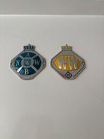 Set grote emblemen oldtimer ANWB en Wegenwacht., Verzenden, Zo goed als nieuw, Reclamebord