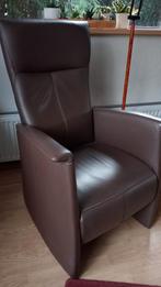 Prominent Relaxstoel 2 stuks Cognac Leder, Huis en Inrichting, Fauteuils, Ophalen, Gebruikt, Minder dan 75 cm, Leer