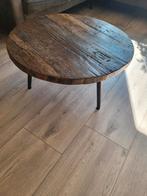 Oud teak ronde salontafel, Huis en Inrichting, Tafels | Salontafels, Ophalen, 50 tot 100 cm, Rond, 50 tot 100 cm
