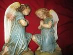 2 brocante knielend engeltjes,, Antiek en Kunst, Ophalen of Verzenden