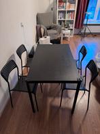 IKEA Sandsberg/Adde Eettafel met 4 Stoelen, Huis en Inrichting, Tafels | Eettafels, Ophalen, Gebruikt, 100 tot 150 cm, 50 tot 100 cm