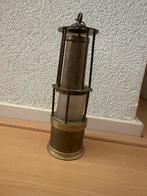 Antiek koperen mijnwerkerslamp, Ophalen of Verzenden