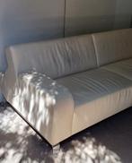 Leolux Bflat bank design leer creme wit, Ophalen, Zo goed als nieuw, Tweepersoons, 200 cm