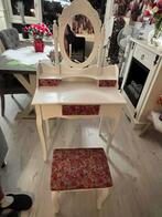 Barok  Kinder Kaptafel met Bloemen, Huis en Inrichting, Tafels | Kaptafels, 100 tot 150 cm, Zo goed als nieuw, Hout, 50 tot 100 cm