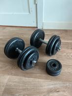 Verstelbare Dumbbell Set - Max 2x27,5kg -  55kg gietijzer, Sport en Fitness, Ophalen, Gebruikt, Armen, Dumbbell