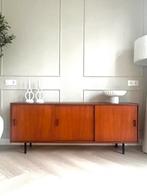🤎 Vintage retro dressoir lowboard tv kast teak jaren ‘60, Ophalen, Zo goed als nieuw, 25 tot 50 cm, 150 tot 200 cm