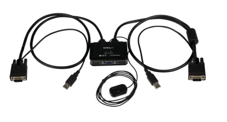 StarTech 2-poorts VGA USB KVM Switch, Audio, Tv en Foto, Converters, Zo goed als nieuw, Ophalen of Verzenden