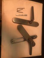 RVS deurbeslag blindplaat 4 x 22cm handvat 19mm, Doe-het-zelf en Verbouw, Hang- en Sluitwerk, Ophalen of Verzenden, Zo goed als nieuw